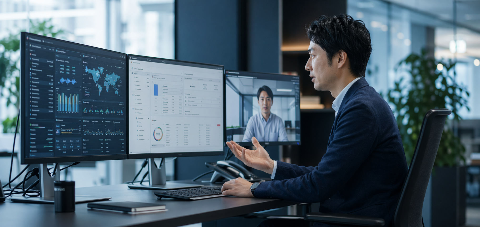 保守運用と継続支援を表現した写真