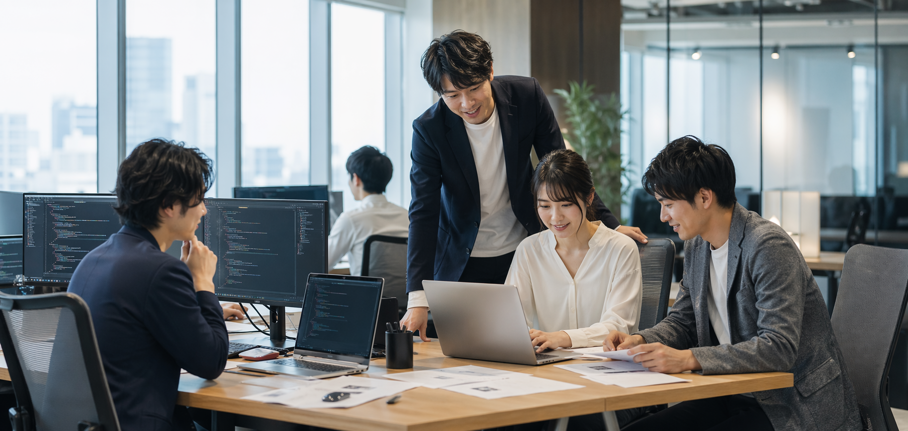 採用とチーム開発をイメージした写真